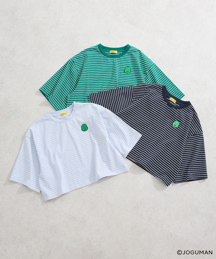 Green Parks「ジョグマン/ボーダーワイドショートTシャツ」|Tシャツ・カットソー|