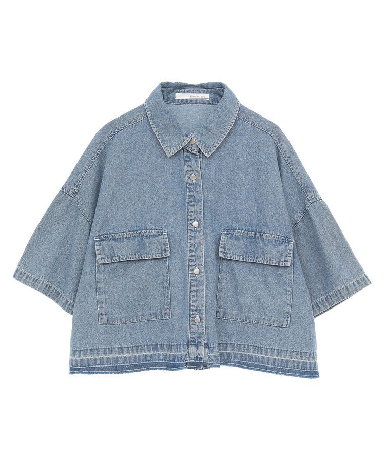 Green Parks「・ELENCARE DUE デニムショートシャツ」|シャツ・ブラウス|