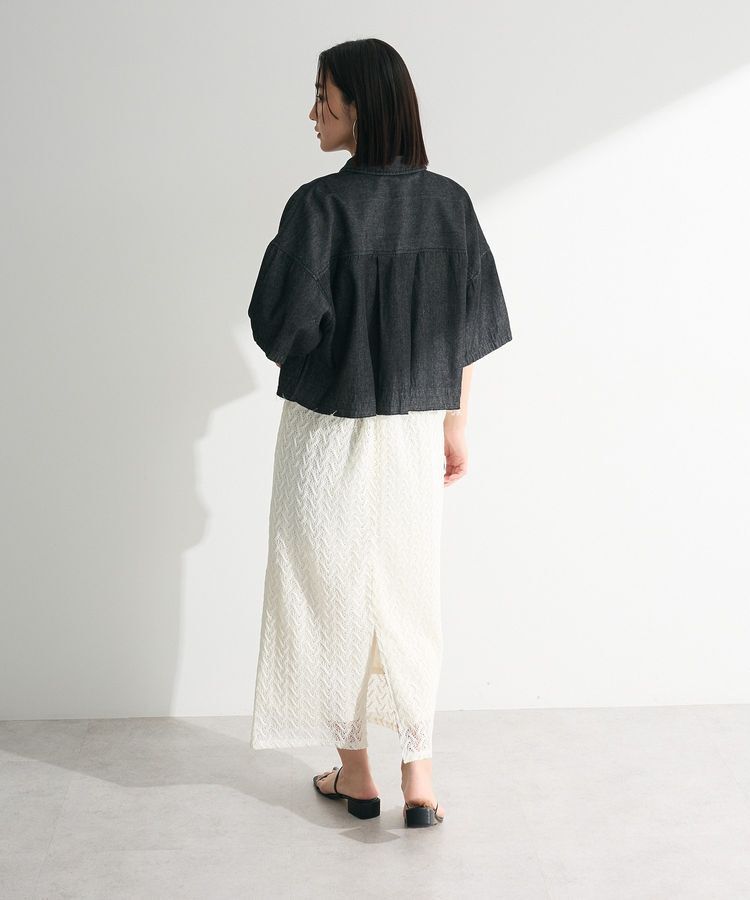 Green Parks「・ELENCARE DUE デニムショートシャツ」|シャツ・ブラウス|