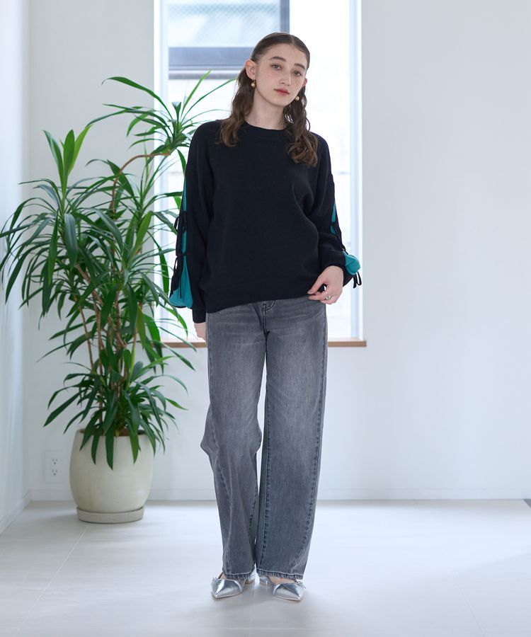 YECCA VECCA「【CLASSY.掲載】ルーズストレートデニムパンツ」|デニム|