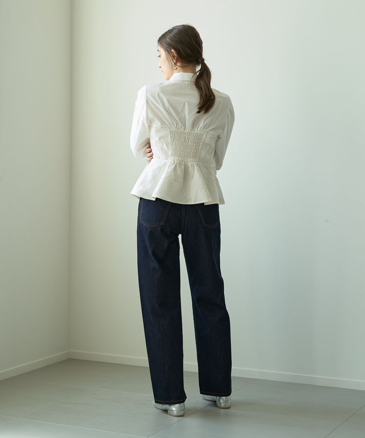 YECCA VECCA「【CLASSY.掲載】ルーズストレートデニムパンツ」|デニム|