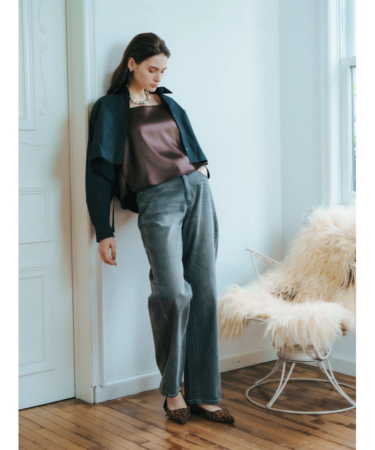 YECCA VECCA「【CLASSY.掲載】ルーズストレートデニムパンツ」|デニム|