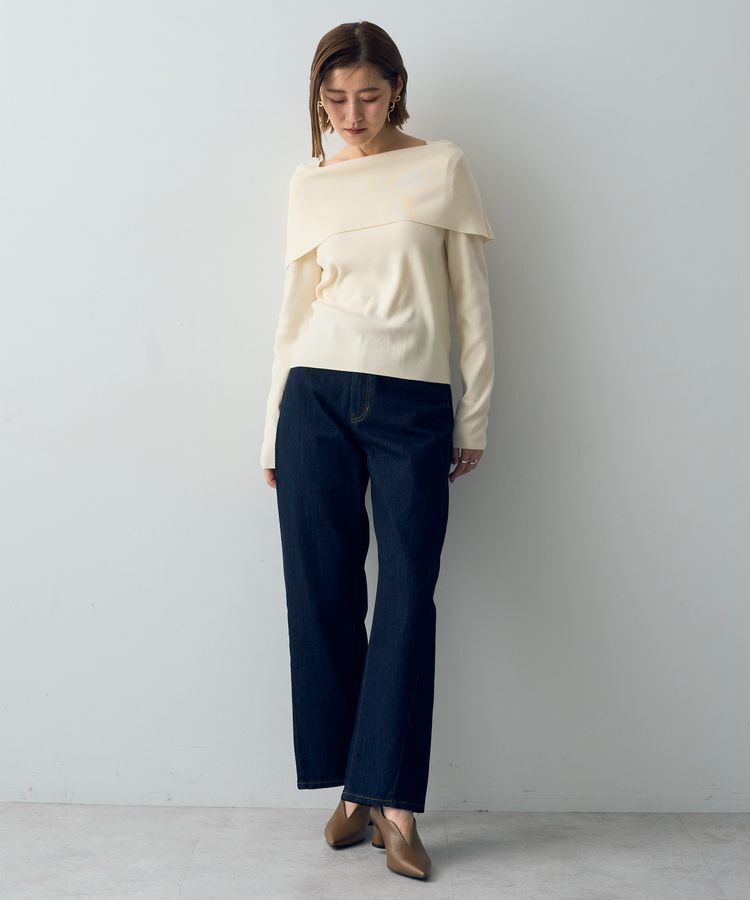 YECCA VECCA「【CLASSY.掲載】ルーズストレートデニムパンツ」|デニム|