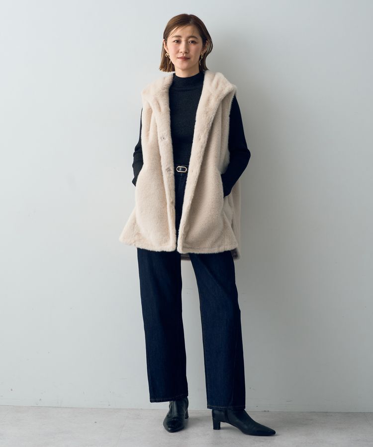 YECCA VECCA「【CLASSY.掲載】ルーズストレートデニムパンツ」|デニム|