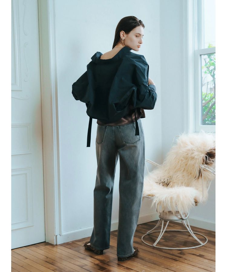 YECCA VECCA「【CLASSY.掲載】ルーズストレートデニムパンツ」|デニム|