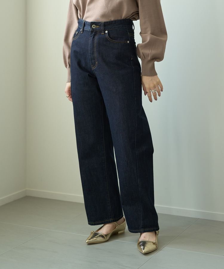YECCA VECCA「【CLASSY.掲載】ルーズストレートデニムパンツ」|デニム|