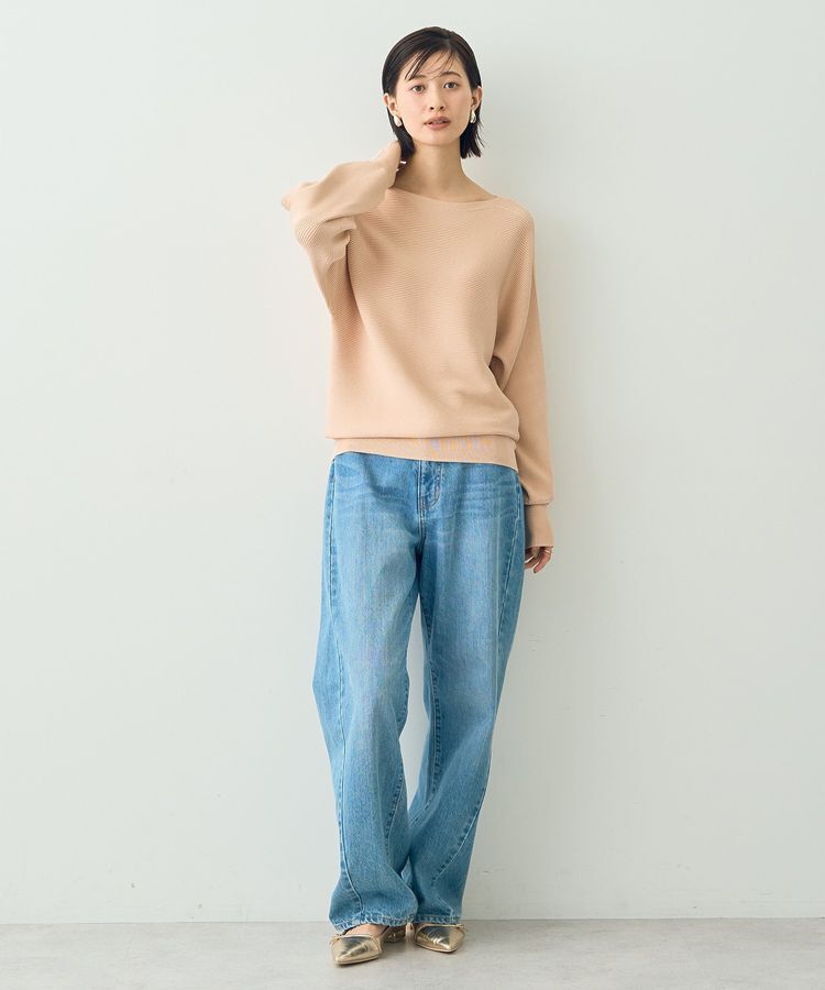 YECCA VECCA「袖パールドルマンニット」|ニット・セーター|