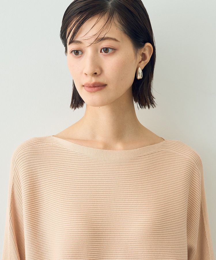 YECCA VECCA「袖パールドルマンニット」|ニット・セーター|