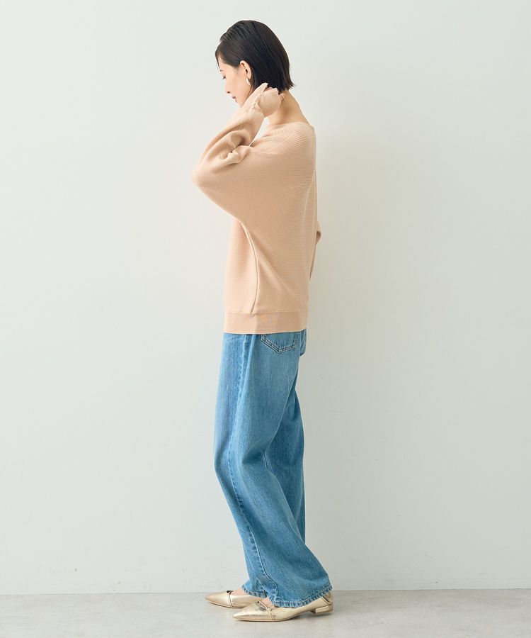 YECCA VECCA「袖パールドルマンニット」|ニット・セーター|