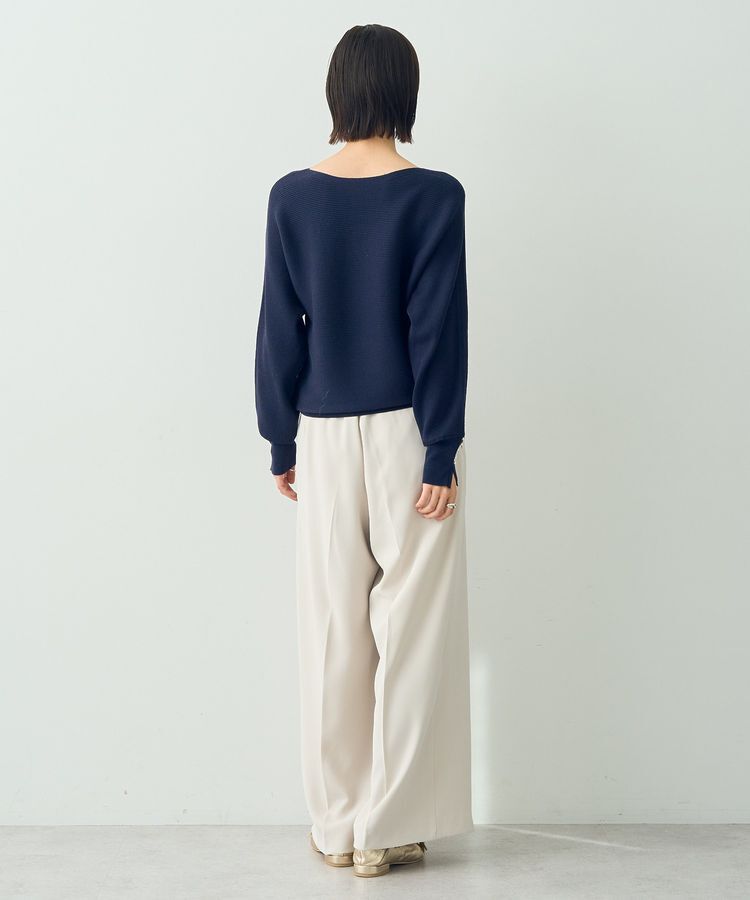 YECCA VECCA「袖パールドルマンニット」|ニット・セーター|