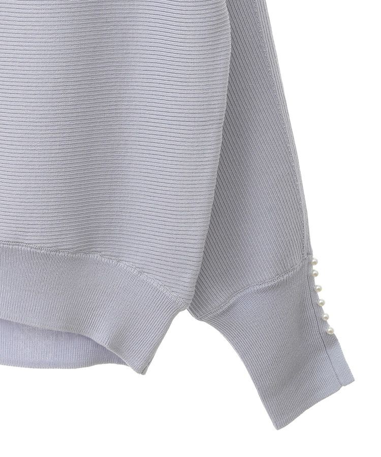 YECCA VECCA「袖パールドルマンニット」|ニット・セーター|