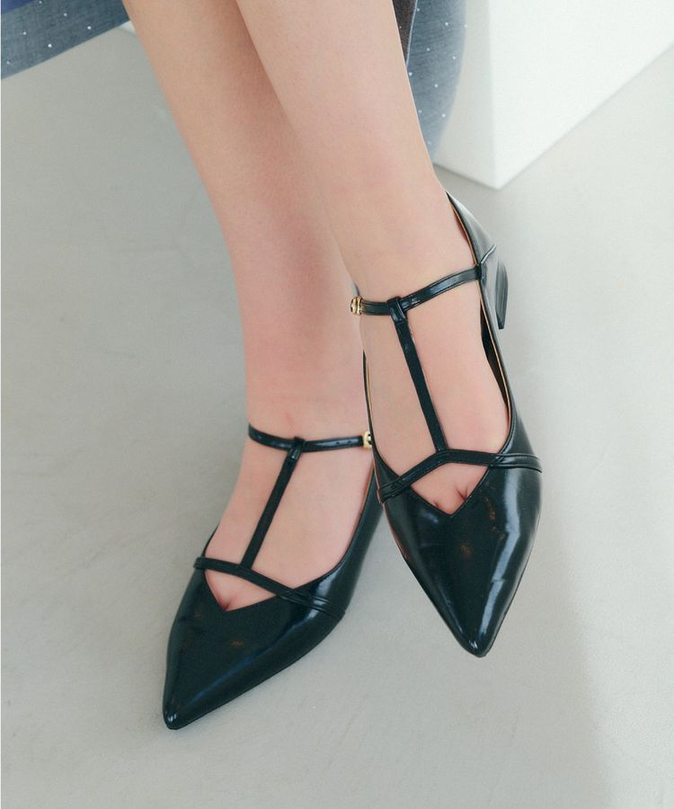 YECCA VECCA「【2WAY】メリージェーンTストラップパンプス」|パンプス|