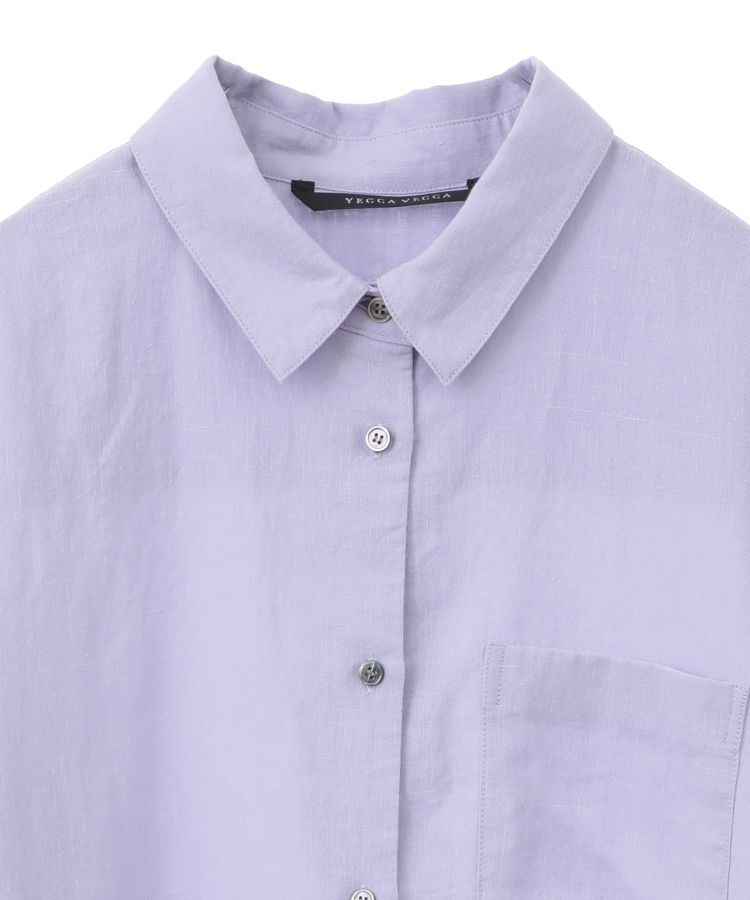 YECCA VECCA「2wayフレンチリネンロングシャツワンピース」|ワンピース|