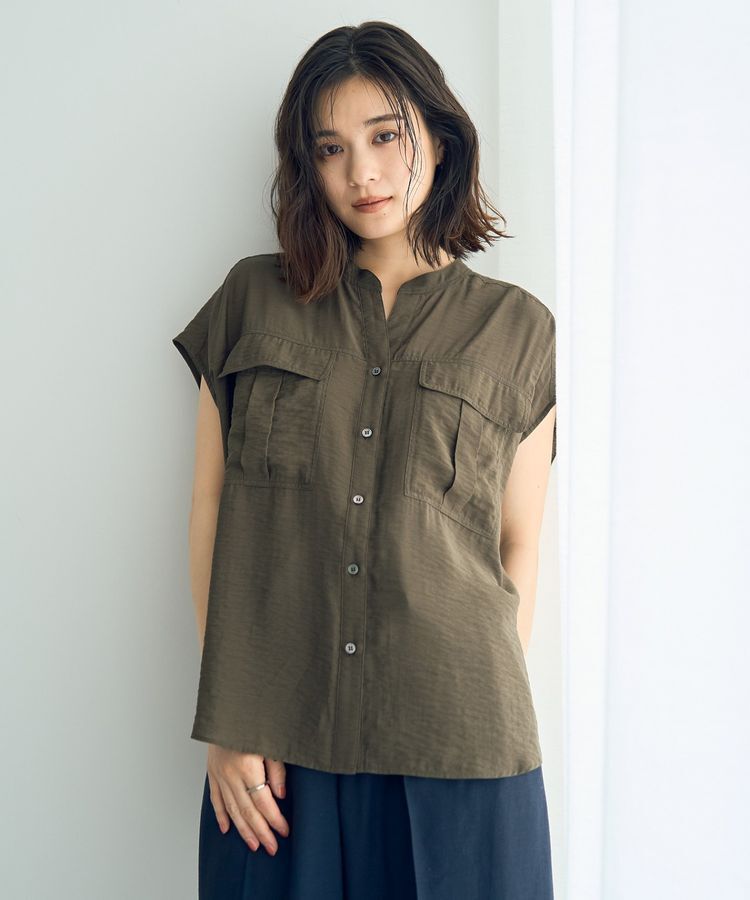 YECCA VECCA「ワークデザインスキッパーシャツ」|シャツ・ブラウス|