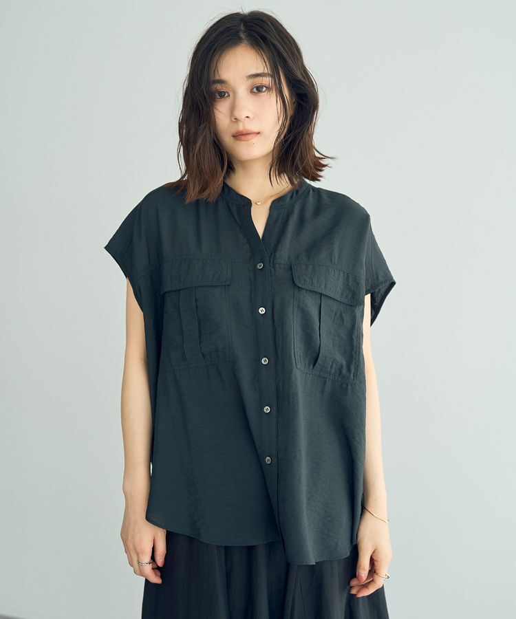 YECCA VECCA「ワークデザインスキッパーシャツ」|シャツ・ブラウス|