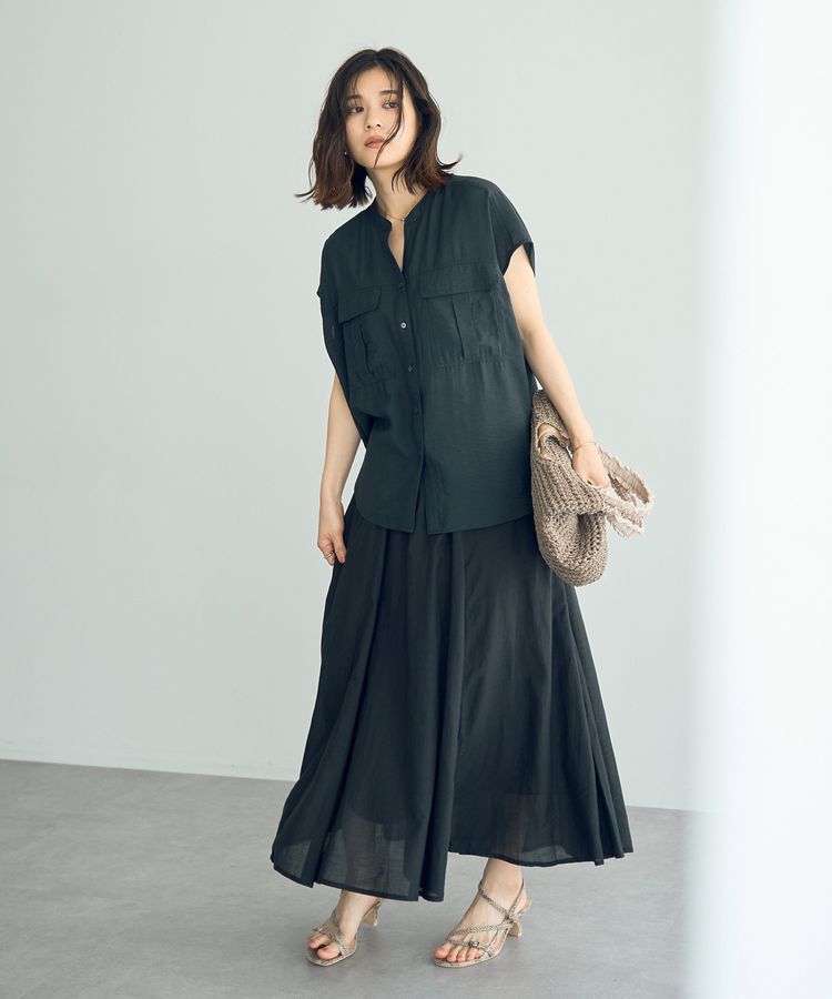 YECCA VECCA「ワークデザインスキッパーシャツ」|シャツ・ブラウス|