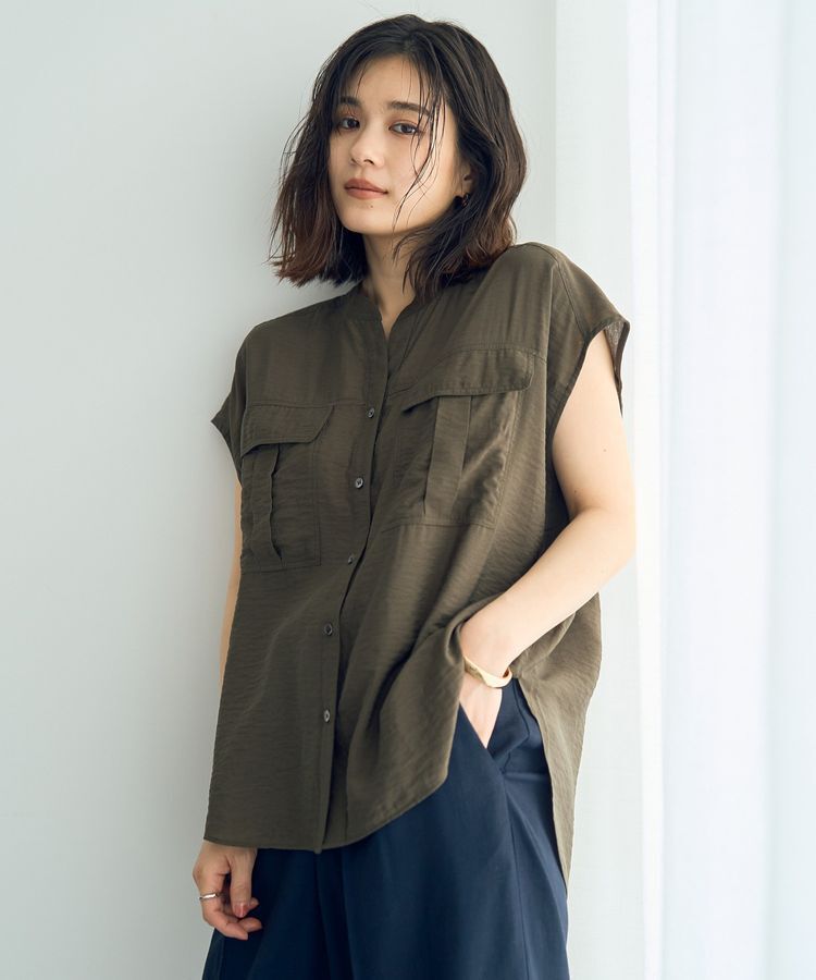 YECCA VECCA「ワークデザインスキッパーシャツ」|シャツ・ブラウス|