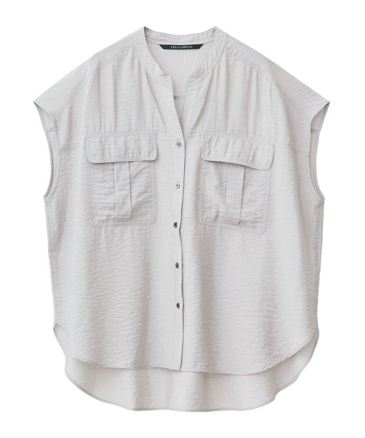 YECCA VECCA「ワークデザインスキッパーシャツ」|シャツ・ブラウス|