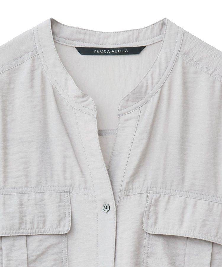 YECCA VECCA「ワークデザインスキッパーシャツ」|シャツ・ブラウス|