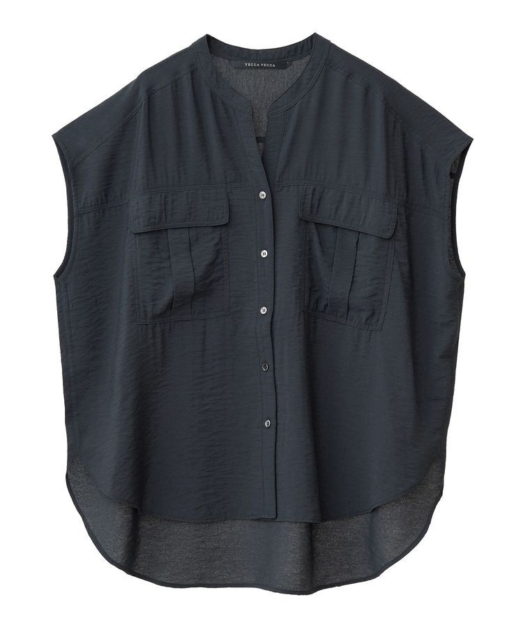 YECCA VECCA「ワークデザインスキッパーシャツ」|シャツ・ブラウス|