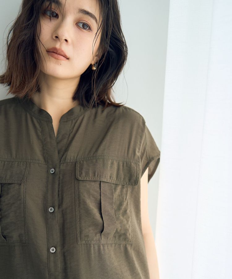 YECCA VECCA「ワークデザインスキッパーシャツ」|シャツ・ブラウス|