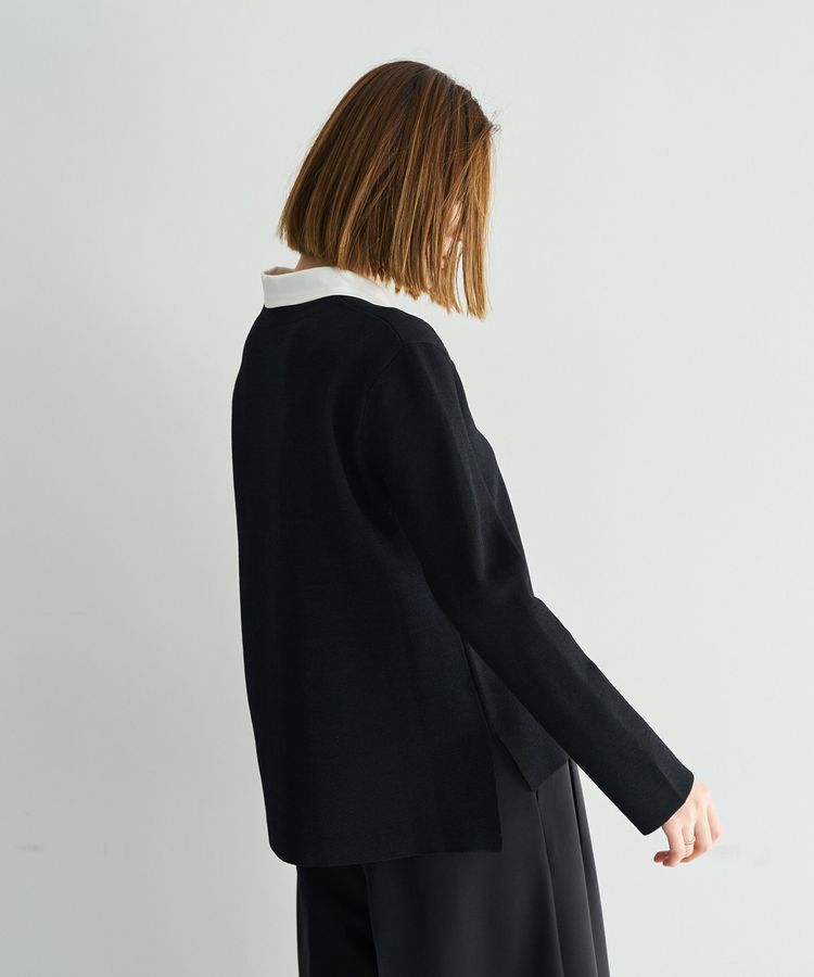 YECCA VECCA「2way襟付きレースニット」|ニット・セーター|