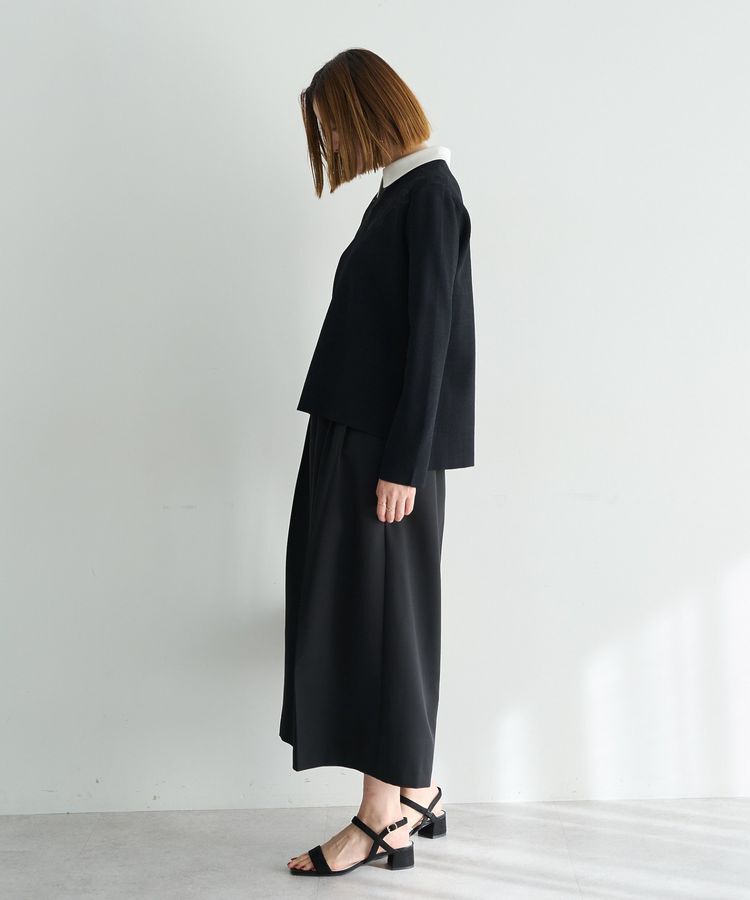 YECCA VECCA「2way襟付きレースニット」|ニット・セーター|