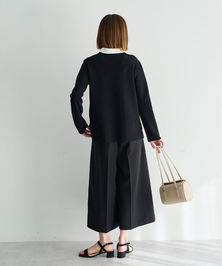 YECCA VECCA「2way襟付きレースニット」|ニット・セーター|