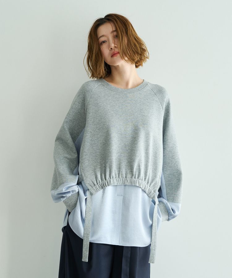 Editt by YECCA VECCA「シャツレイヤードデザインプルオーバー」|Tシャツ・カットソー|