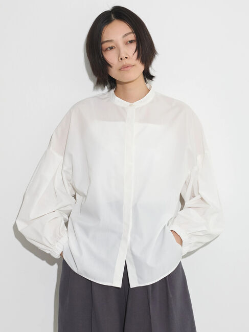 GARAGE OF GOOD CLOTHING「ボリュームスリーブブラウス」|シャツ・ブラウス|White