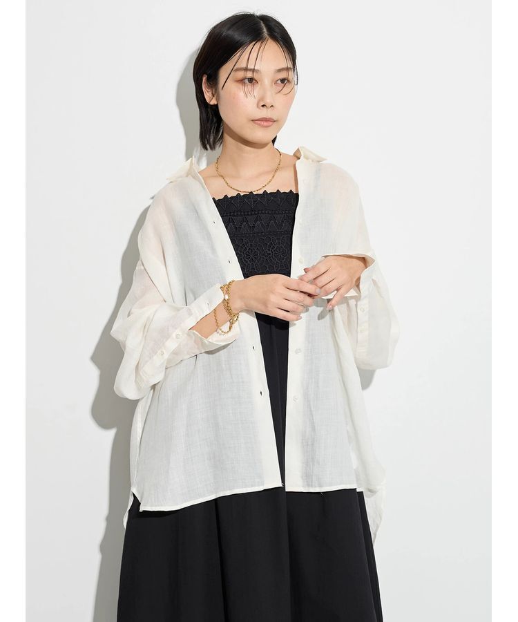GARAGE OF GOOD CLOTHING「ペーパーリネンオーバーサイズシャツ」|シャツ・ブラウス|