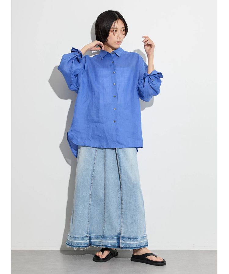 GARAGE OF GOOD CLOTHING「ペーパーリネンオーバーサイズシャツ」|シャツ・ブラウス|