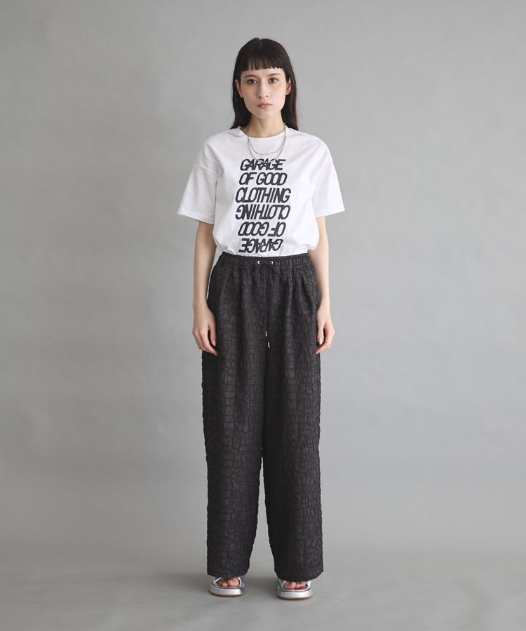 GARAGE OF GOOD CLOTHING「クラックプリントTシャツ」|Tシャツ・カットソー|White