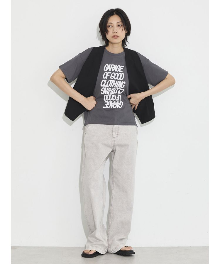 GARAGE OF GOOD CLOTHING「クラックプリントTシャツ」|Tシャツ・カットソー|