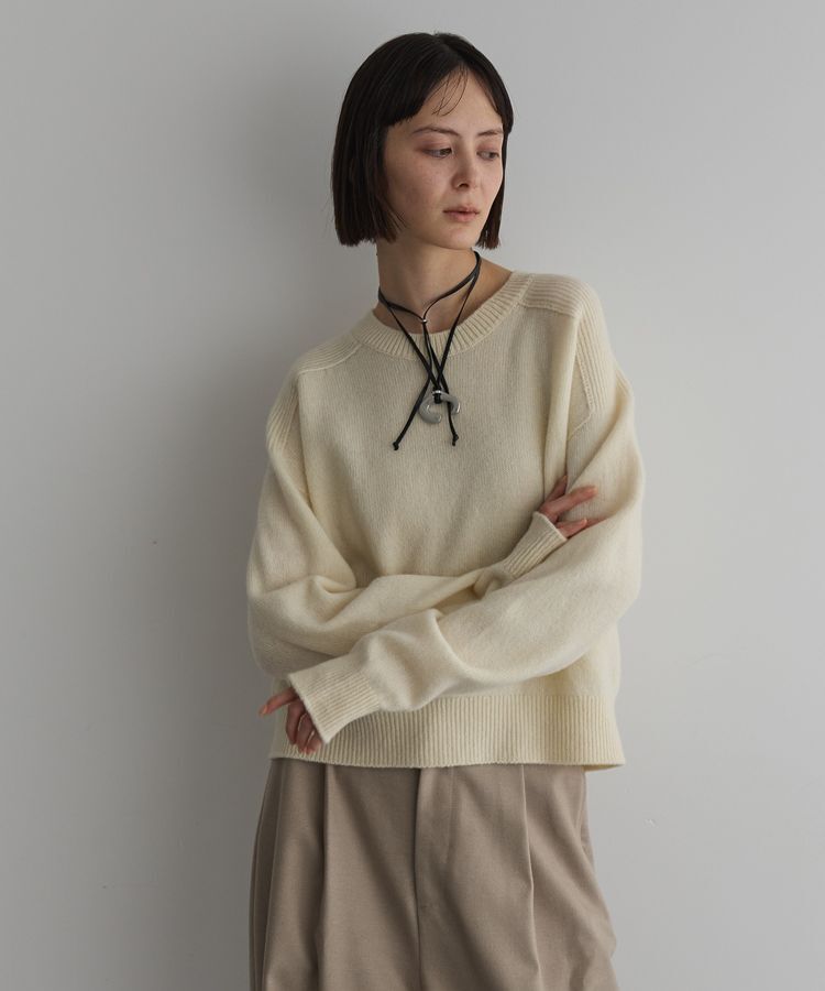 GARAGE OF GOOD CLOTHING「指穴ニットプルオーバー【ウール100%】」|ニット・セーター|Off White