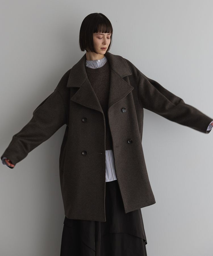 GARAGE OF GOOD CLOTHING「ミドル丈コクーンコート」|その他|Brown