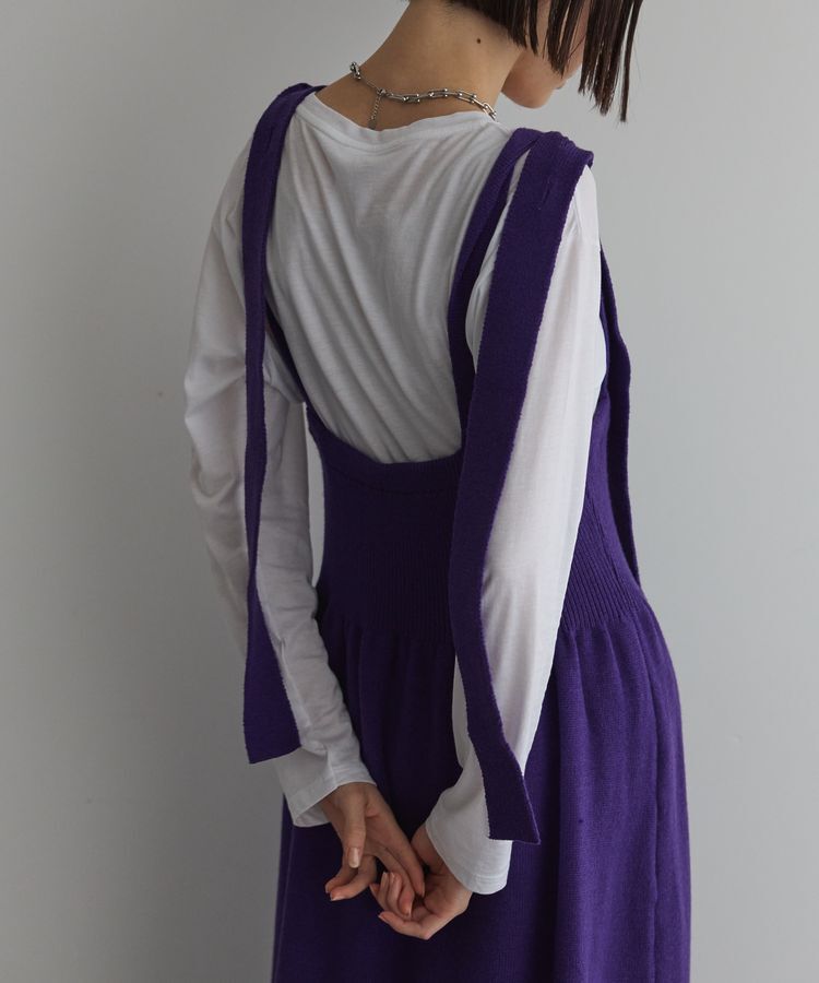 GARAGE OF GOOD CLOTHING「リブウエストジャンパースカート」|オールインワン|