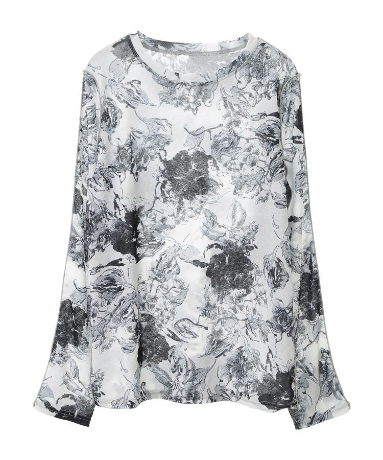 GARAGE OF GOOD CLOTHING「【日本製】フラワープリントクルーネックプルオーバー」|Tシャツ・カットソー|