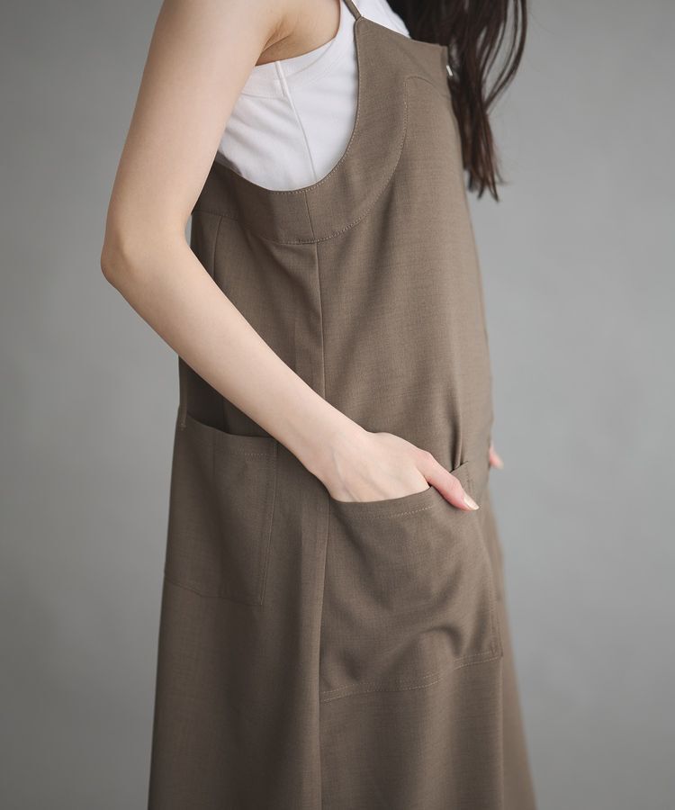 GARAGE OF GOOD CLOTHING「ZIP開きジャンパースカート」|ジャンパースカート|