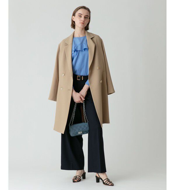 allureville「ダブルクロスチェスターコート」|ダッフルコート|