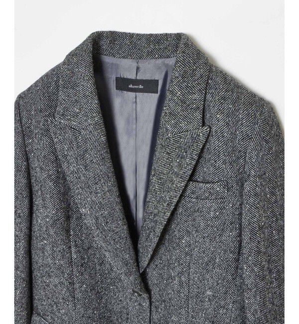 allureville「【セットアップ対応可能】ヘリンボンツイードテーラードジャケット」|テーラードジャケット|