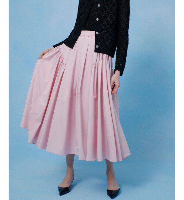 LOULOU WILLOUGHBY「【LOULOU WILLOUGHBY】キリカエタックタフタスカート」|スカート|