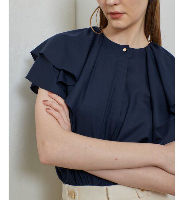 allureville「レイヤーラッフルスリーブブラウス」|シャツ・ブラウス|