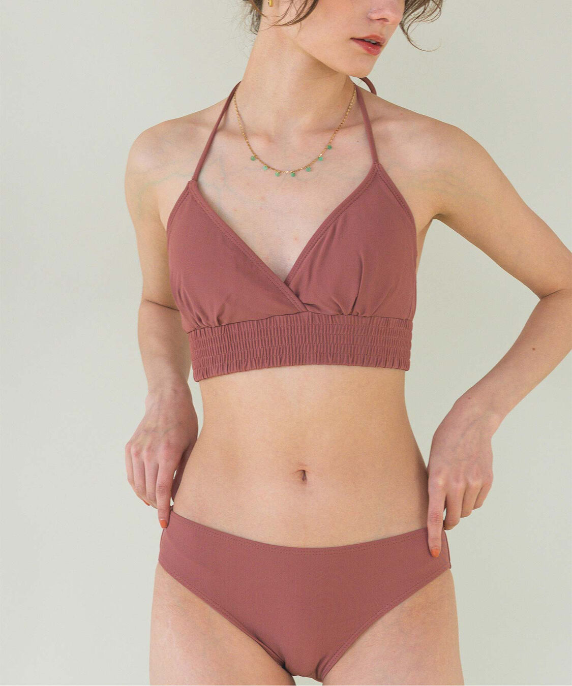 SEA DRESS「バックリボンホルターネックビキニ/水着」|ビキニ|