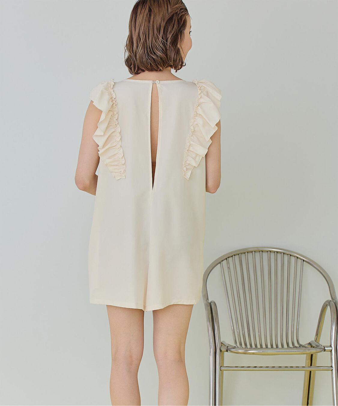 SEA DRESS「ショルダーフリルオールインワン/ワンピース水着」|コンビネゾン|