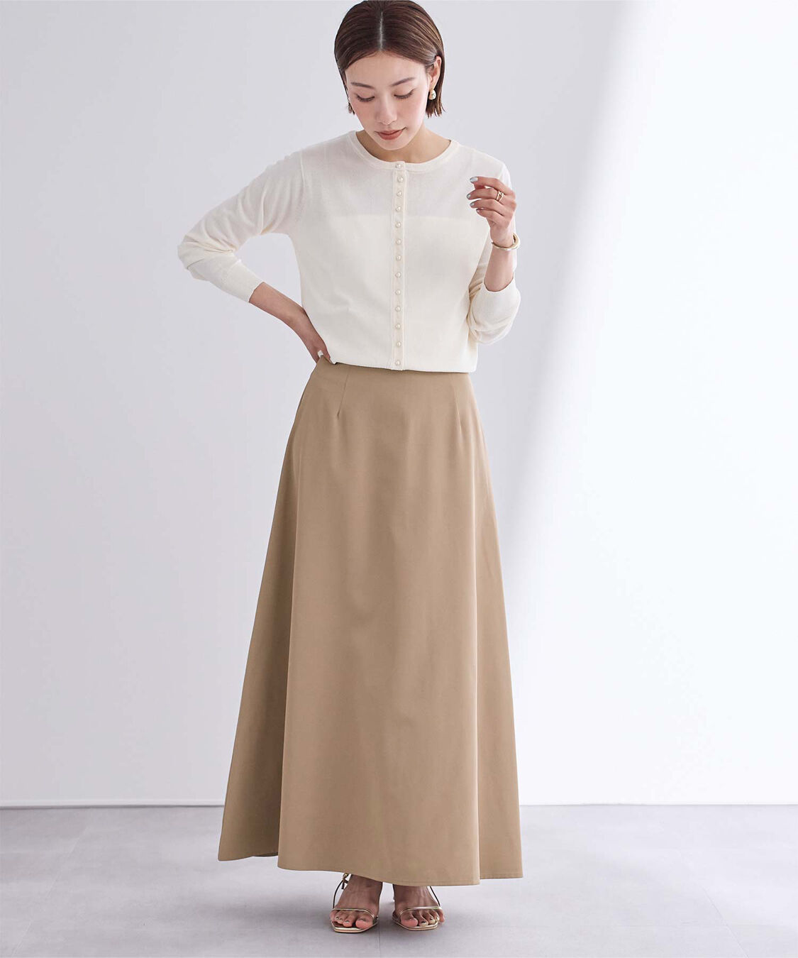 ur's「撥水フレアドレープスカート」|スカート|