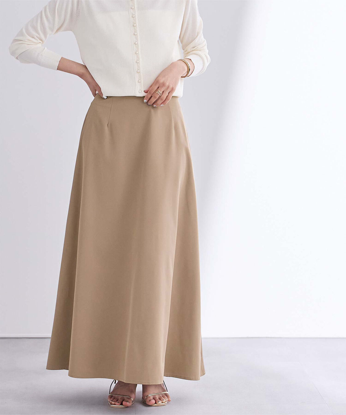 ur's「撥水フレアドレープスカート」|スカート|