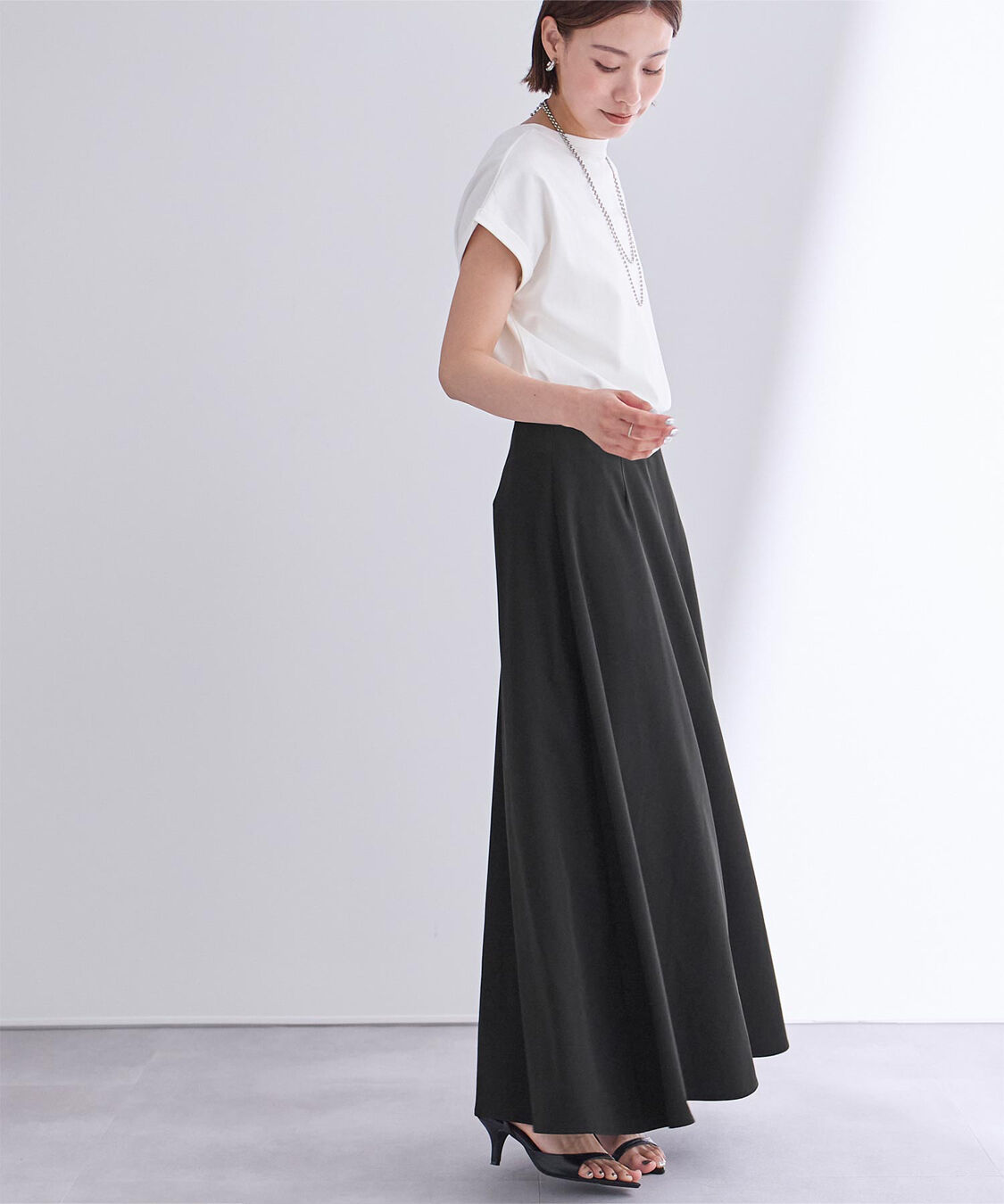 ur's「撥水フレアドレープスカート」|スカート|