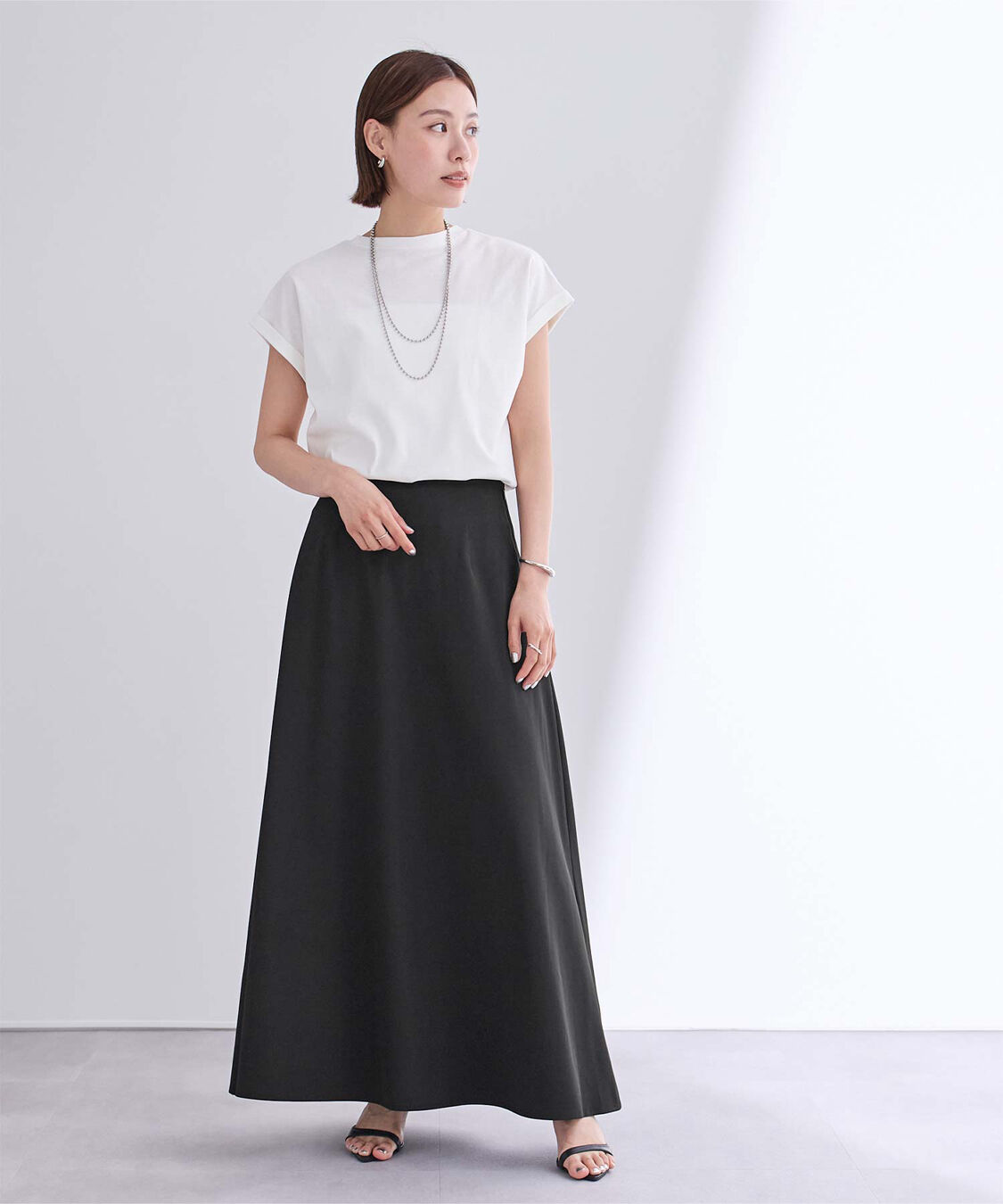 ur's「撥水フレアドレープスカート」|スカート|
