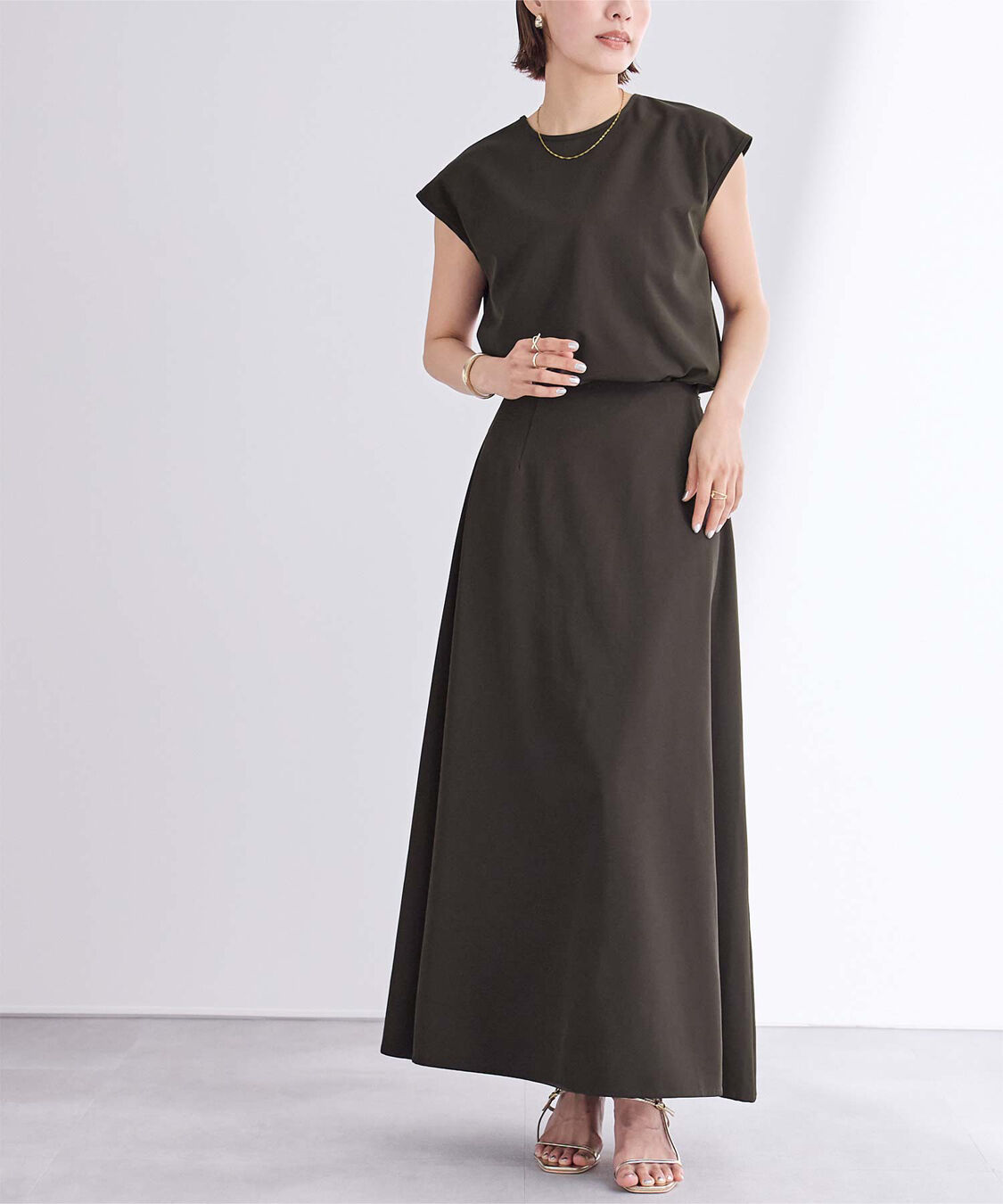 ur's「撥水フレアドレープスカート」|スカート|